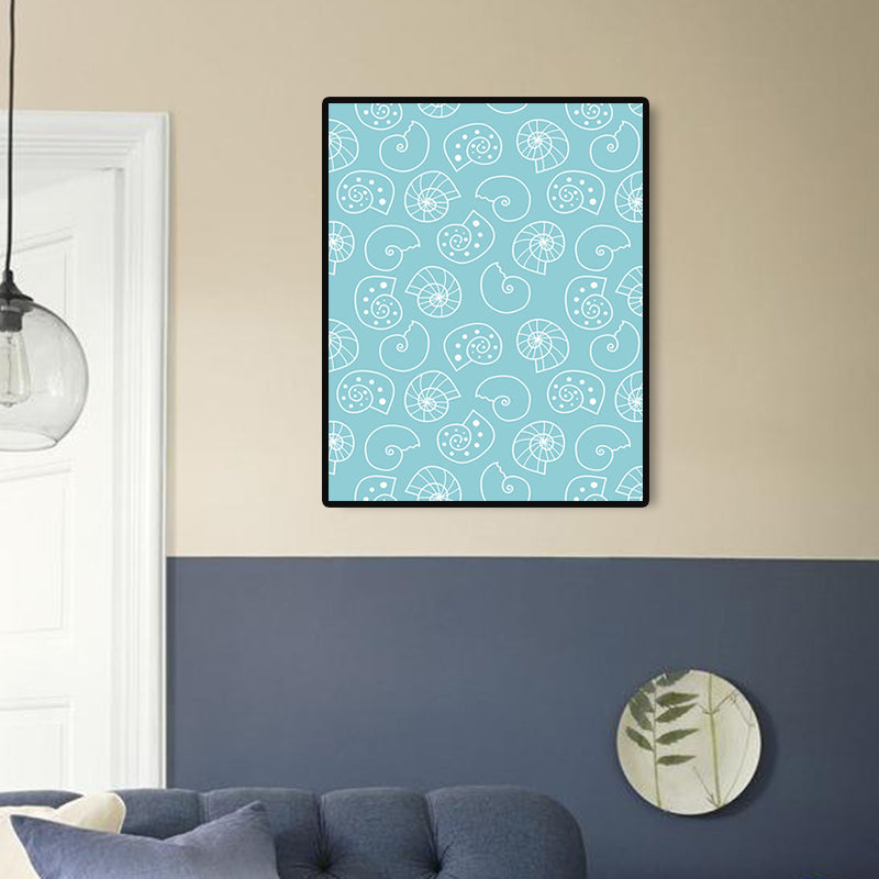 Vivolux | Skandinavische nautische Element Wandkunst Leinwand dekorative sanfte Farbmalkunst für das Gästezimmer