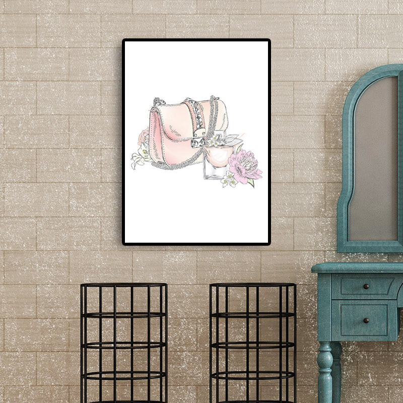 Vivolux | Pink Lady Bag Wrapped Canvas Decorative Victorian für Zeichensaal Wandkunst Druck