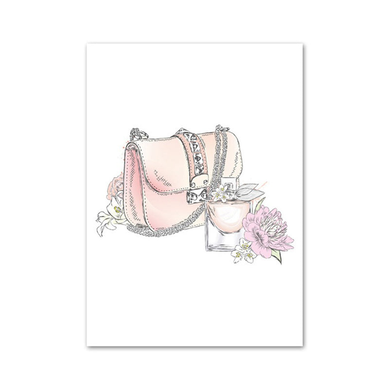 Vivolux | Pink Lady Bag Wrapped Canvas Decorative Victorian für Zeichensaal Wandkunst Druck