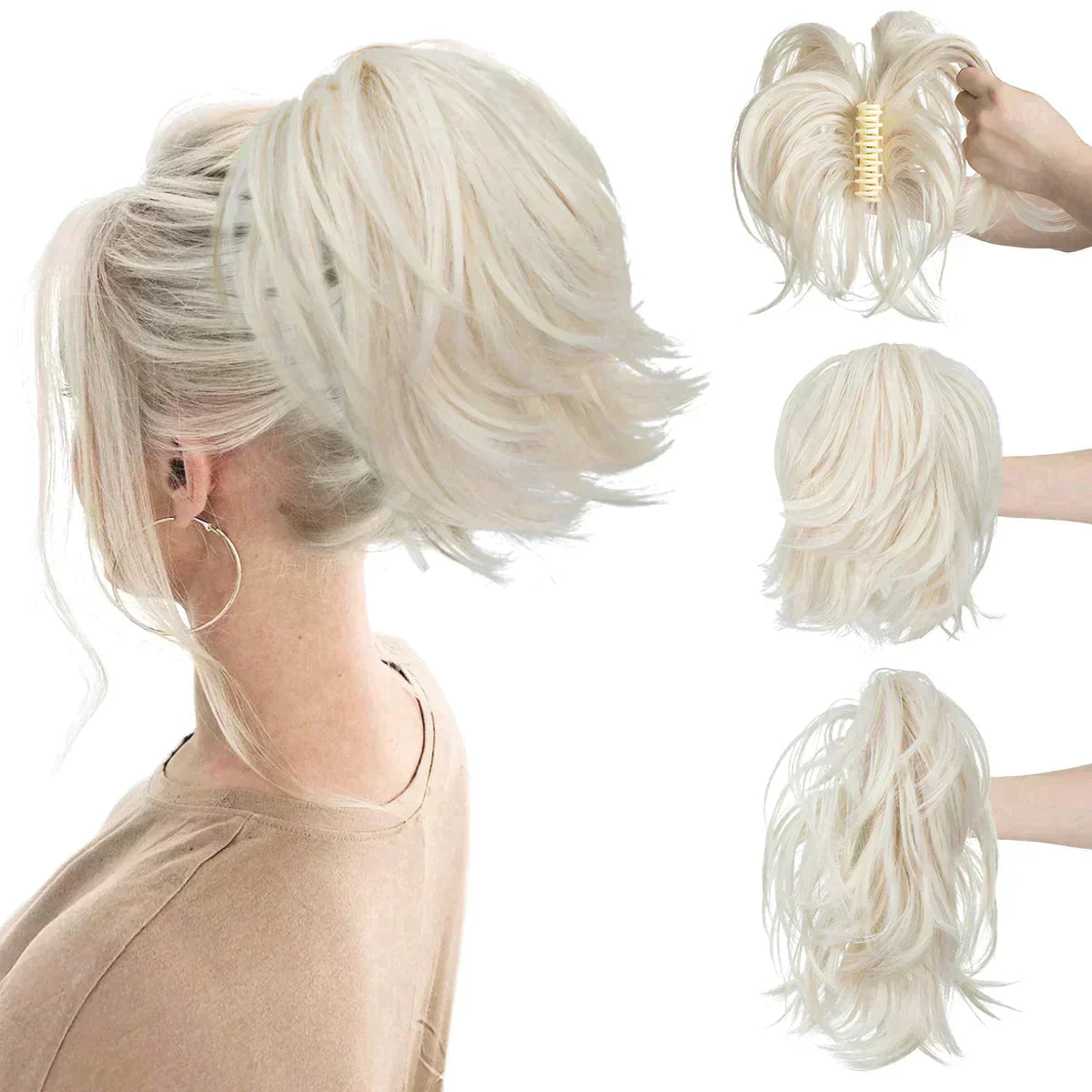 Vivolux | Synthetische Kralle Clip In Pferdeschwanz Haarverlängerungen Diy Haarteil Haar Bun