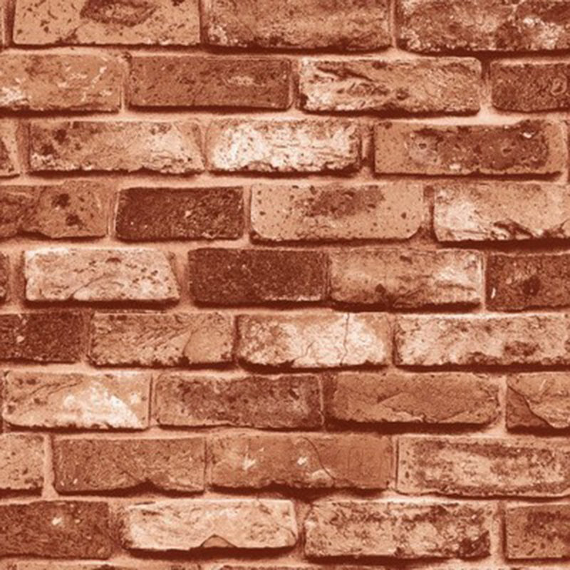 Vivolux | Ziegelmuster Tapetenrolle Donkere Kleur Industriële Stijl Wandkunst voor Huisinterieur