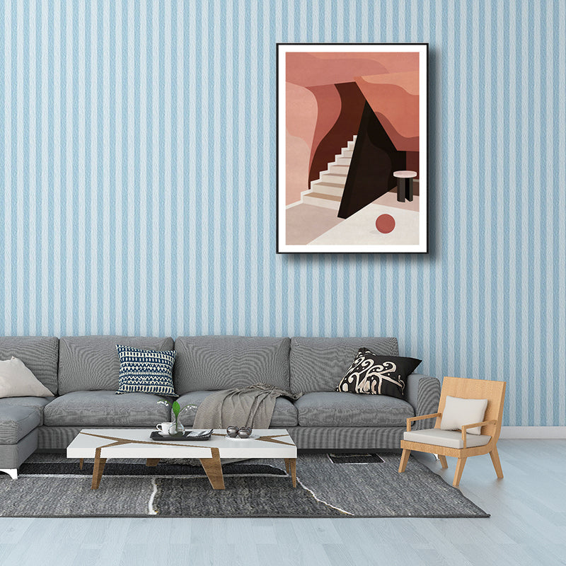 Vivolux | Treppen Wanddekoration Skandinavischer Stil Texturiertes Wohnzimmer Leinwand, Verschiedene Größen
