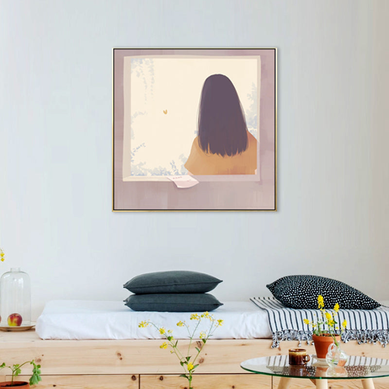 Vivolux | Rückseite der Young Canvas Nordic Textured Esszimmer Wandkunst in sanften Farben