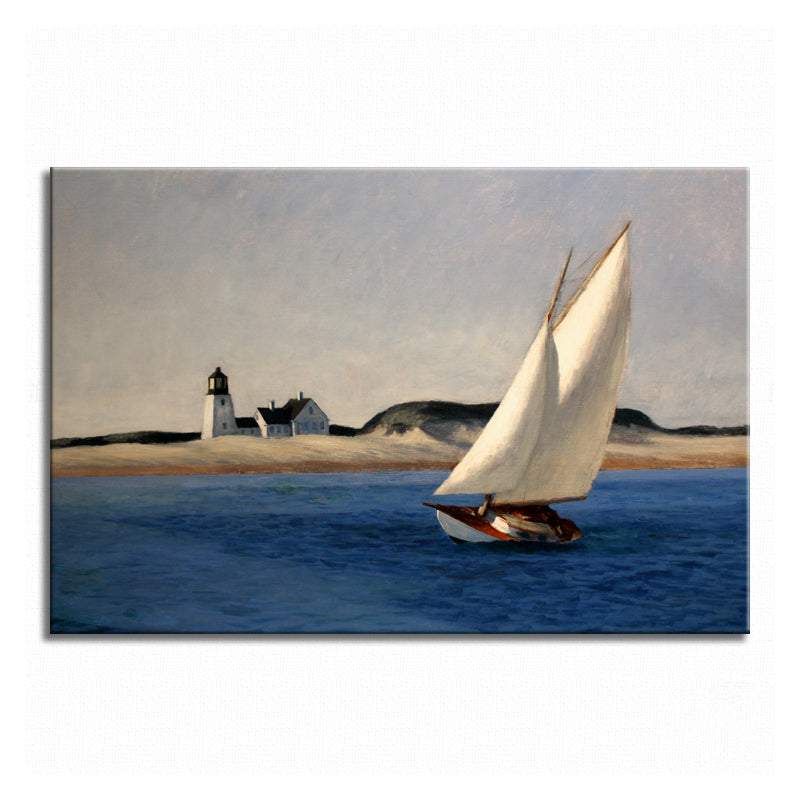 Vivolux | Plain Sailing Kunstdruck Tropischer Strand Texturiertes Wohnzimmer Wanddekor (In mehreren Größen erhältlich)