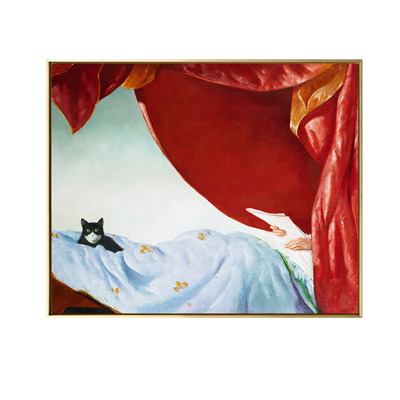 Vivolux | Retro Interessen und Hobbys Malerei Leinwand Texturiert Dunkle Farbe Wandkunst für das Wohnzimmer