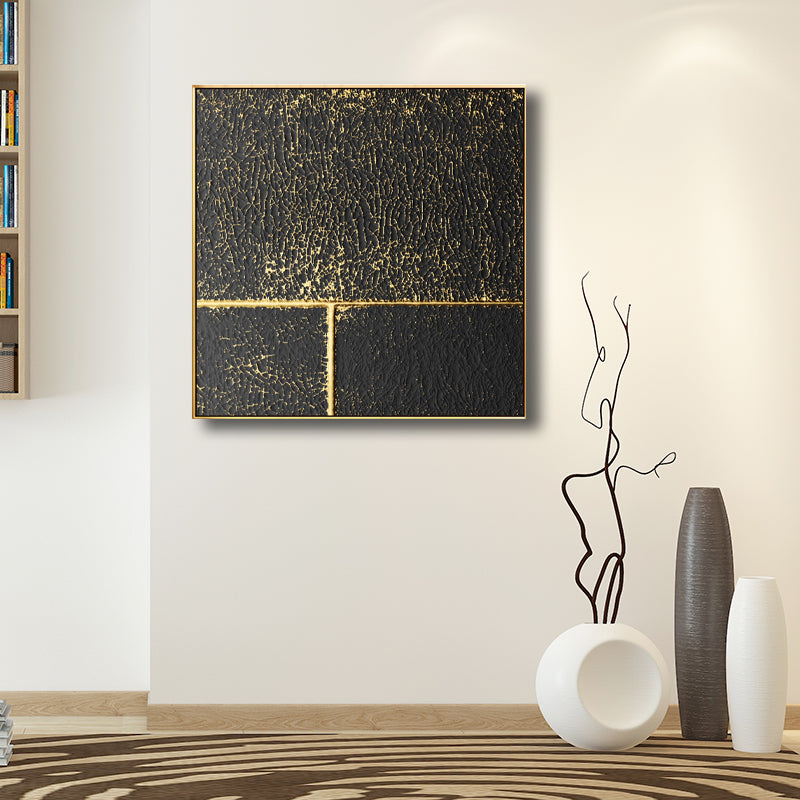 Vivolux | Moderne stijl grafisch patroon schilderij lichte kleur textuur wandprint voor slaapkamer