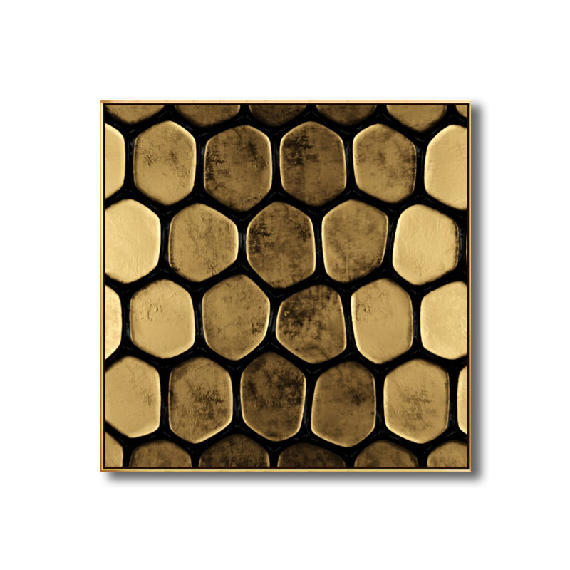 Vivolux | Moderne stijl grafisch patroon schilderij lichte kleur textuur wandprint voor slaapkamer