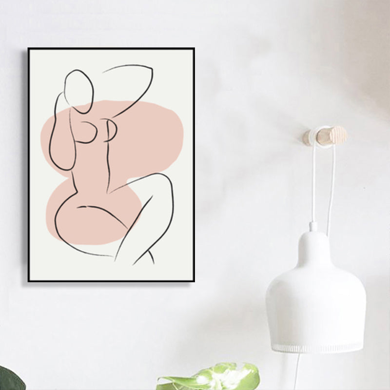Vivolux | Skandinavische Stil Wandkunst Druck Beige Nude Frauenmalerei, Mehrere Größen Verfügbar
