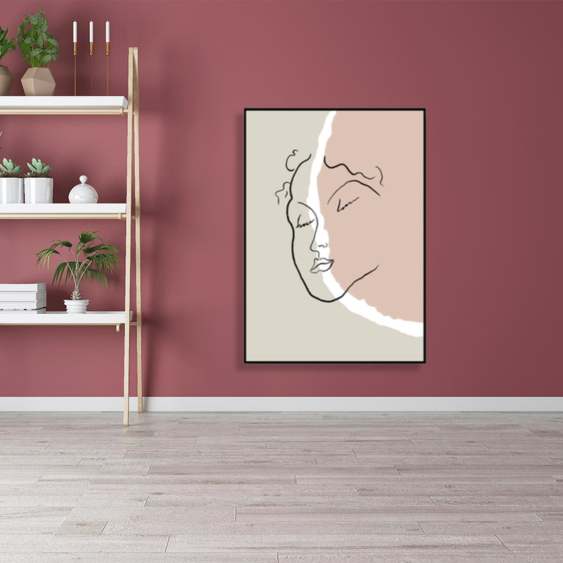 Vivolux | Skandinavische Stil Wandkunst Druck Beige Nude Frauenmalerei, Mehrere Größen Verfügbar