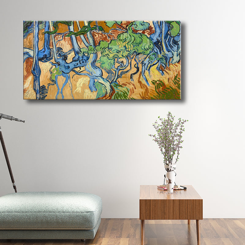 Vivolux | Strukturierte Wanddekoration für den Außenbereich Impressionismus Stil Leinwandkunst, mehrere Größen