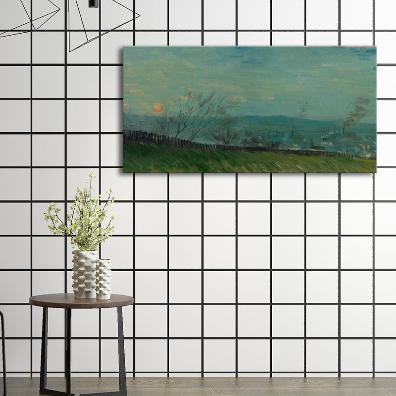 Vivolux | Strukturierte Wanddekoration für den Außenbereich Impressionismus Stil Leinwandkunst, mehrere Größen