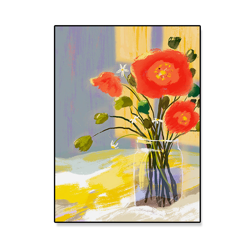 Vivolux | Orange Blossom Leinwand Kunst Texturiert Vintage Wohnzimmer Wand Dekoration, Mehrere Größen Optionen