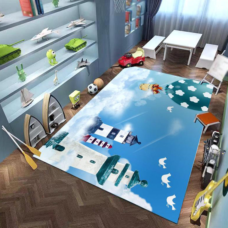 Vivolux | Schatten Cartoon Personage Patroon Tapijt Roze en Groen Kindertapijt Polyester Huisdiervriendelijk Wasbaar Antislip Ondergrond Gebiedstapijt voor Kinderkamer