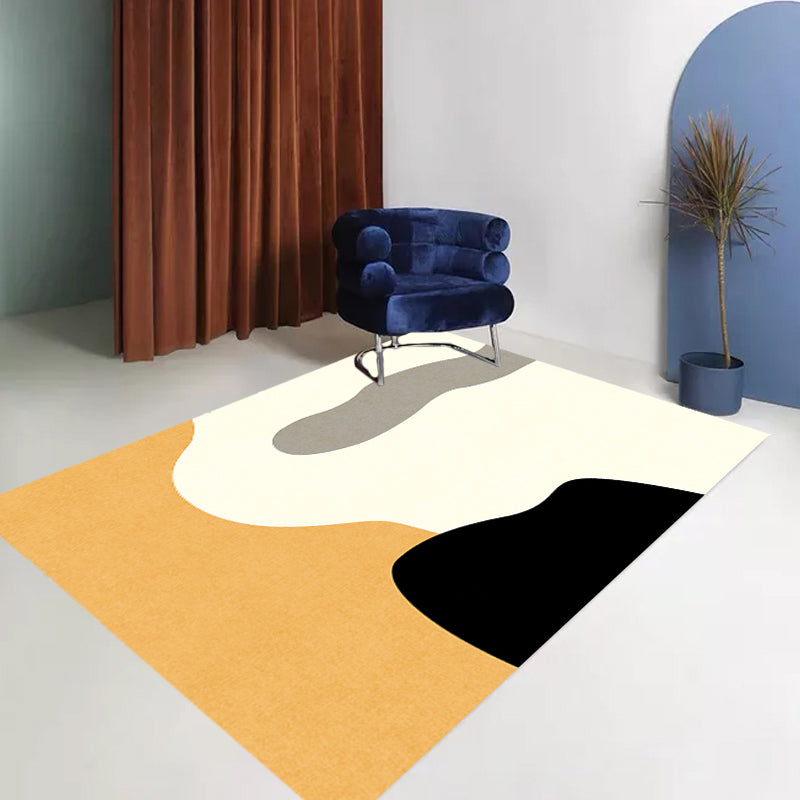 Vivolux | Noviteit Abstract Vloerkleed Beige Polyester Vloerkleed Antislip Achterkant Wasbaar Huisdiervriendelijk Gebied Vloerkleed voor Woonkamer