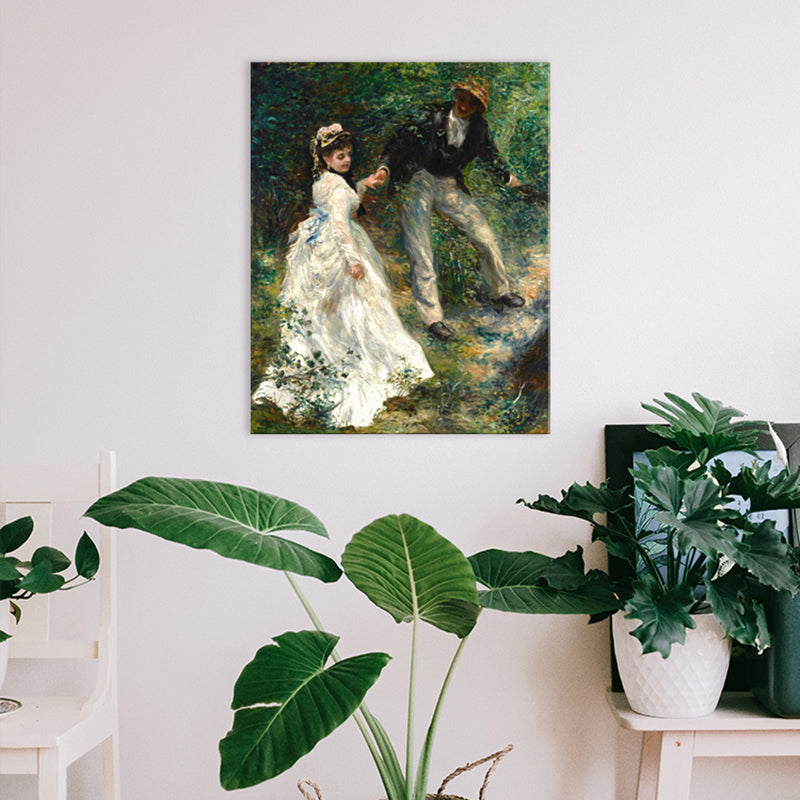 Vivolux | Paar Ausflug Ansicht Leinwand für Badezimmer Ölmalerei Wandkunst Druck, Verschiedene Größen