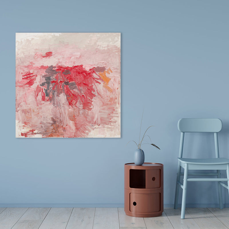Vivolux | Pastellfarbe Abstraktes Muster Malerei Texturiert Moderne Kunst Esszimmer Leinwanddruck