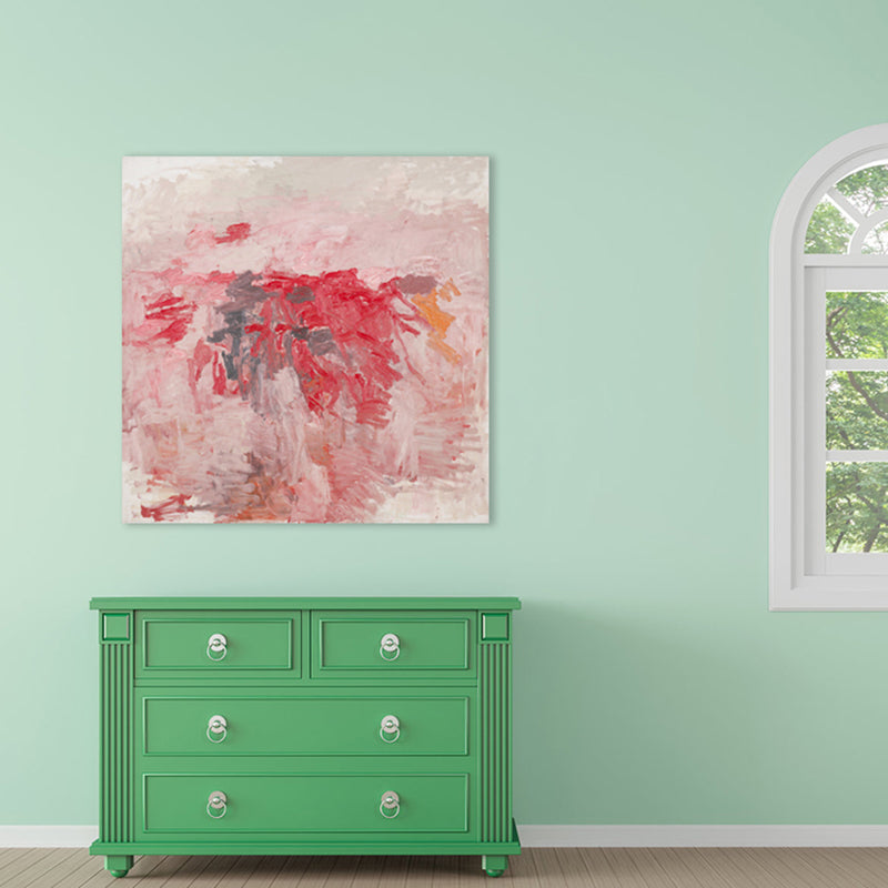 Vivolux | Pastellfarbe Abstraktes Muster Malerei Texturiert Moderne Kunst Esszimmer Leinwanddruck