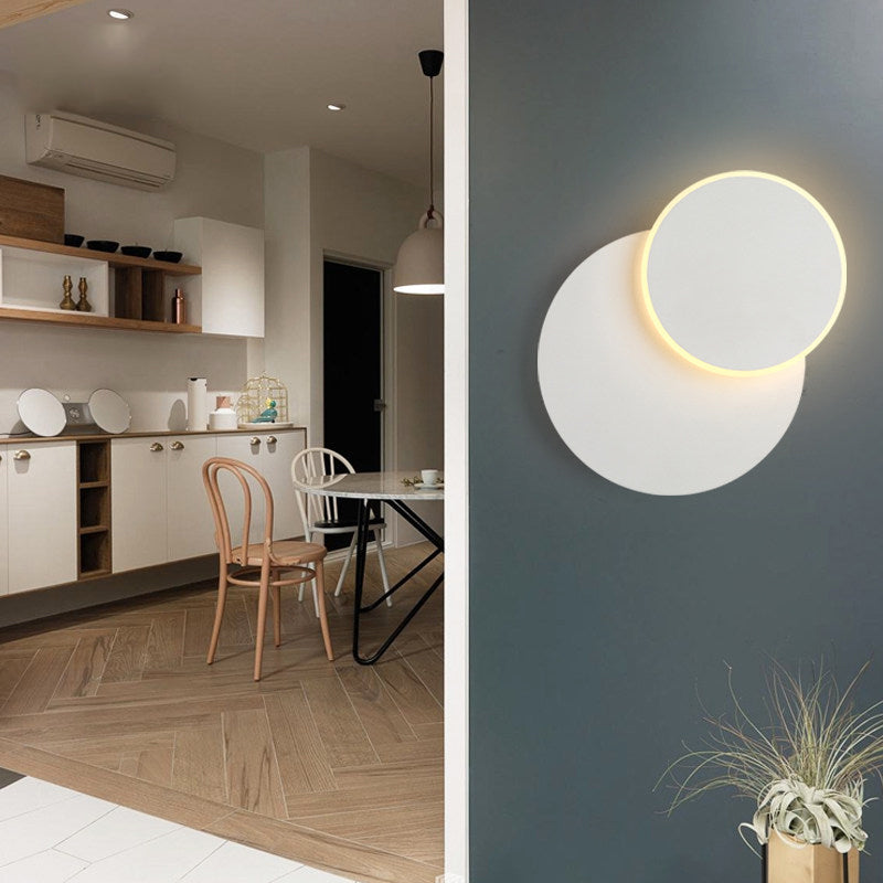 Vivolux | Einfacher Stil Slim Panel Wandlicht Holz Acryl Energieeinsparung Wandlampe für Korridor Küche