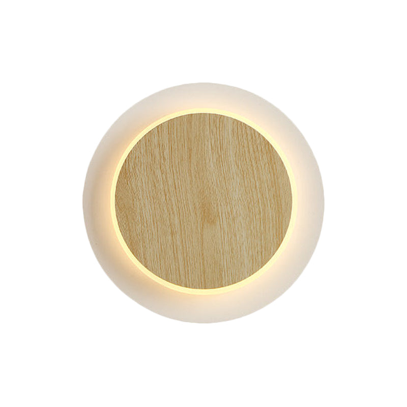 Vivolux | Einfacher Stil Slim Panel Wandlicht Holz Acryl Energieeinsparung Wandlampe für Korridor Küche