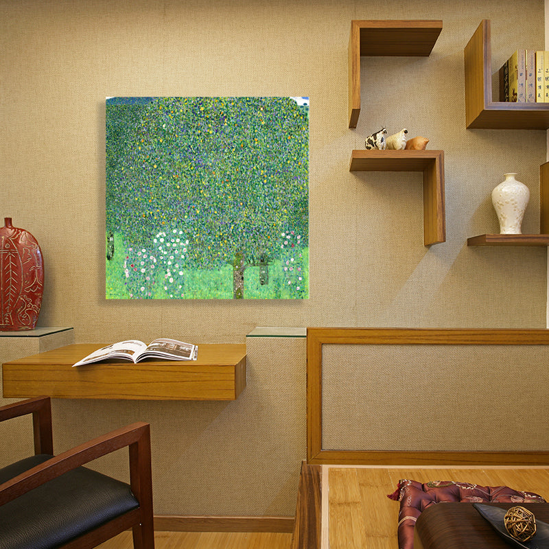 Vivolux | Orange Trees Malerei Texturiert Französischer Landhausstil für Jungen Schlafzimmer Wandkunst Dekor