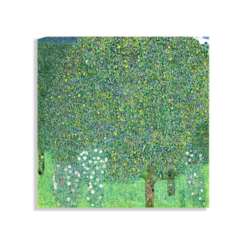 Vivolux | Orange Trees Malerei Texturiert Französischer Landhausstil für Jungen Schlafzimmer Wandkunst Dekor