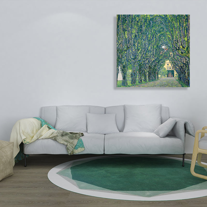 Vivolux | Quiet Alameda Malerei Grüne Leinwand Wandkunst Dekor Texturiert, Mehrere Größenoptionen