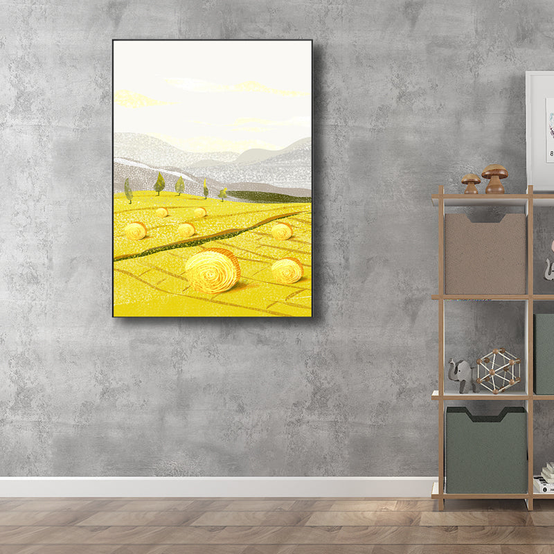 Vivolux | Ruhige natürliche Landschaftsmalerei Pastellfarben Leinwand Wandkunst texturiert, mehrere Größen