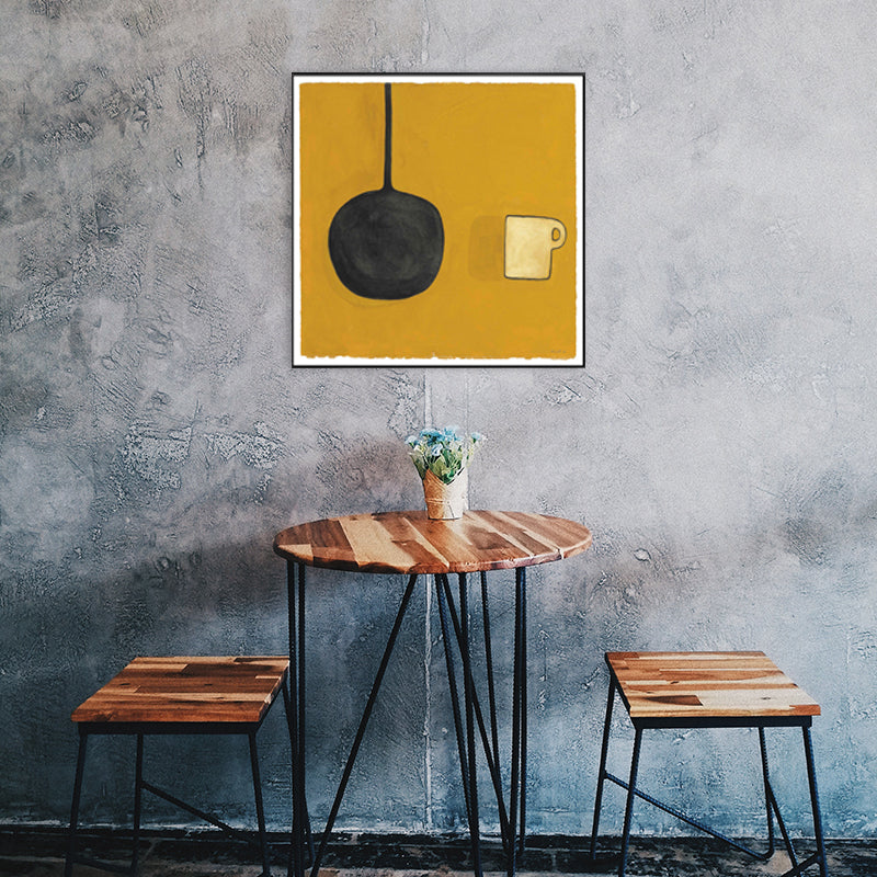 Vivolux | Nordic Style Geschirr Malerei Pastell Farbe Texturiertes Wand Kunst Dekor für Spielzimmer