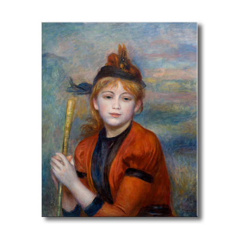 Vivolux | Orange Europäische Maiden Gemälde Texturiert Impressionismus Stil Esszimmer Wandkunst