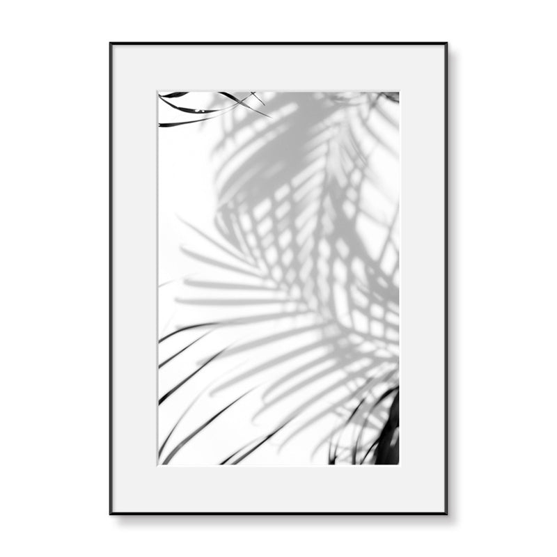 Vivolux | Texturierte botanische Blätter Kunstdruck Moderner Stil Leinwand Wanddekoration, verschiedene Größen