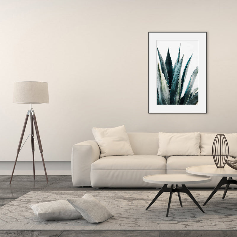 Vivolux | Texturierte botanische Blätter Kunstdruck Moderner Stil Leinwand Wanddekoration, verschiedene Größen
