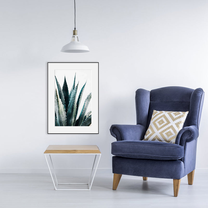 Vivolux | Texturierte botanische Blätter Kunstdruck Moderner Stil Leinwand Wanddekoration, verschiedene Größen