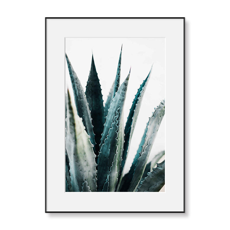 Vivolux | Texturierte botanische Blätter Kunstdruck Moderner Stil Leinwand Wanddekoration, verschiedene Größen