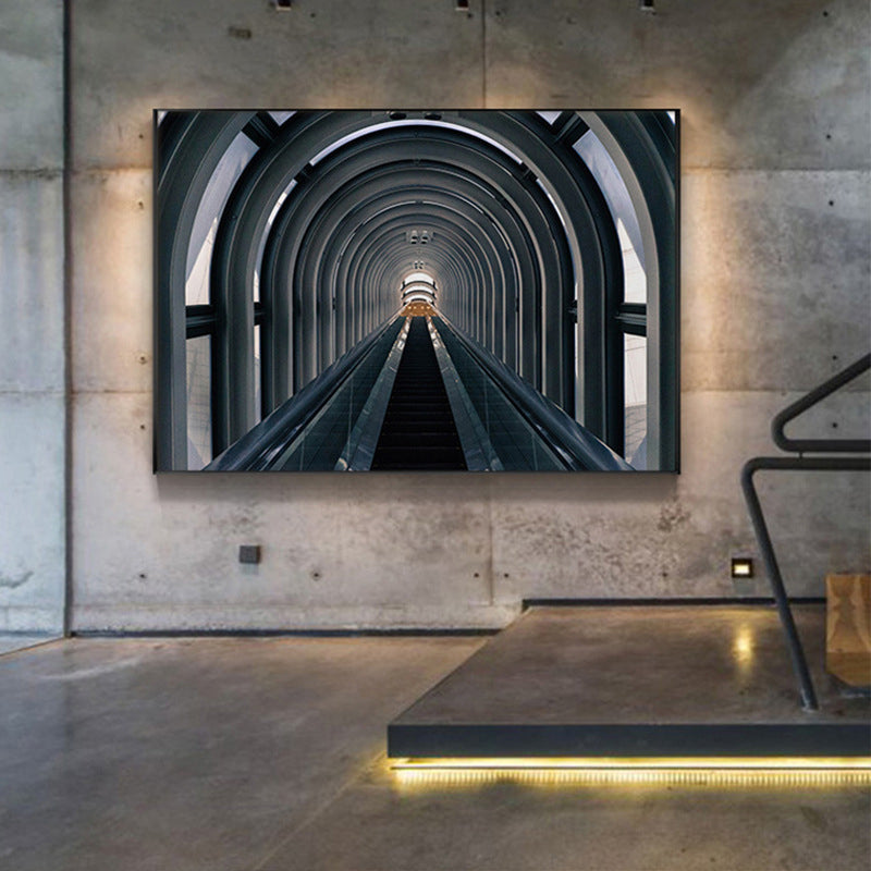 Vivolux | Pastellfarbe Moderne Stil Kunst Hohe Architektur Leinwand für die Küche, Mehrere Größen