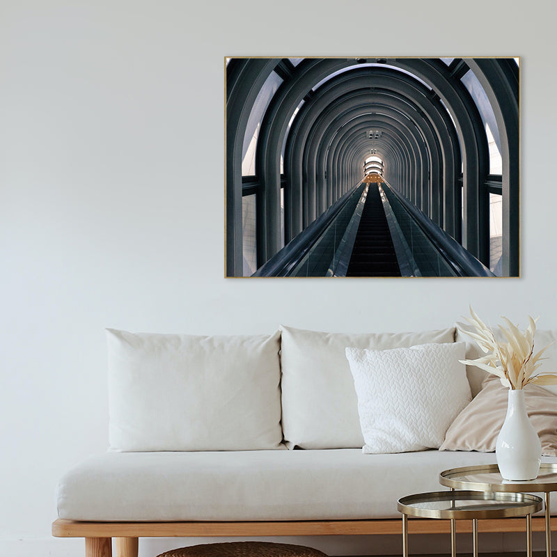 Vivolux | Pastellfarbe Moderne Stil Kunst Hohe Architektur Leinwand für die Küche, Mehrere Größen