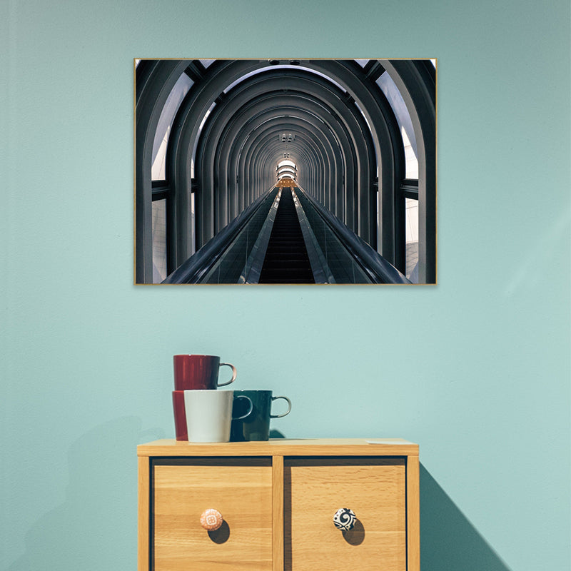 Vivolux | Pastellfarbe Moderne Stil Kunst Hohe Architektur Leinwand für die Küche, Mehrere Größen