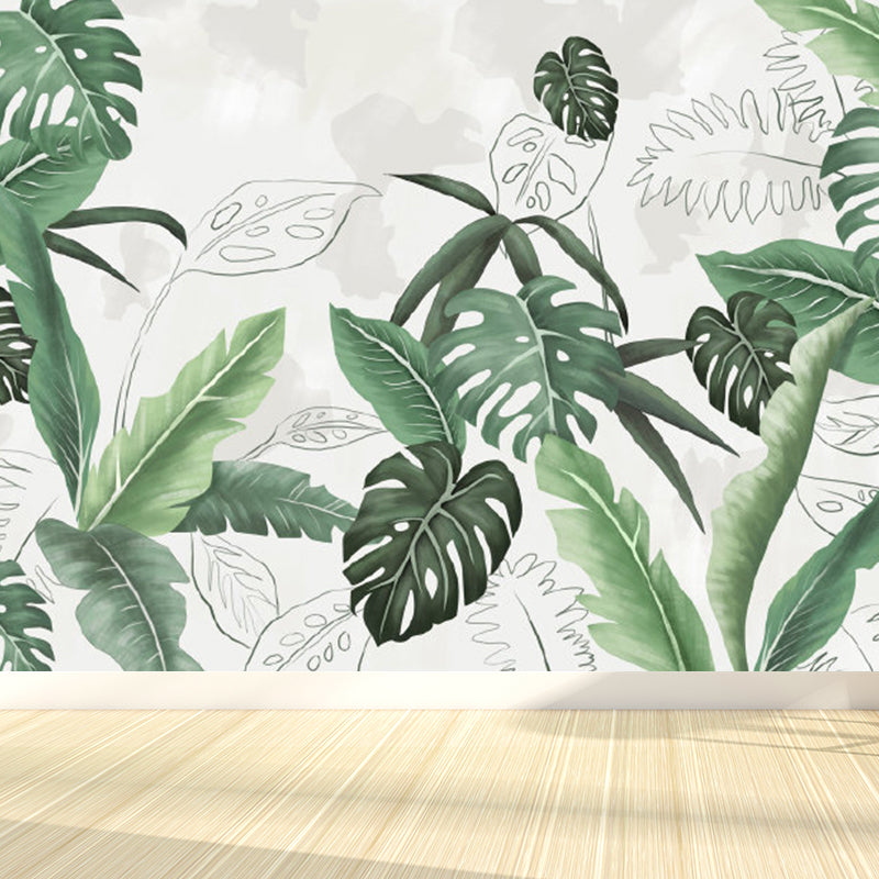 Vivolux | Verschiedene Blätter Wandmural für Esszimmer Illustration Wanddekoration, maßgeschneidert gedruckt