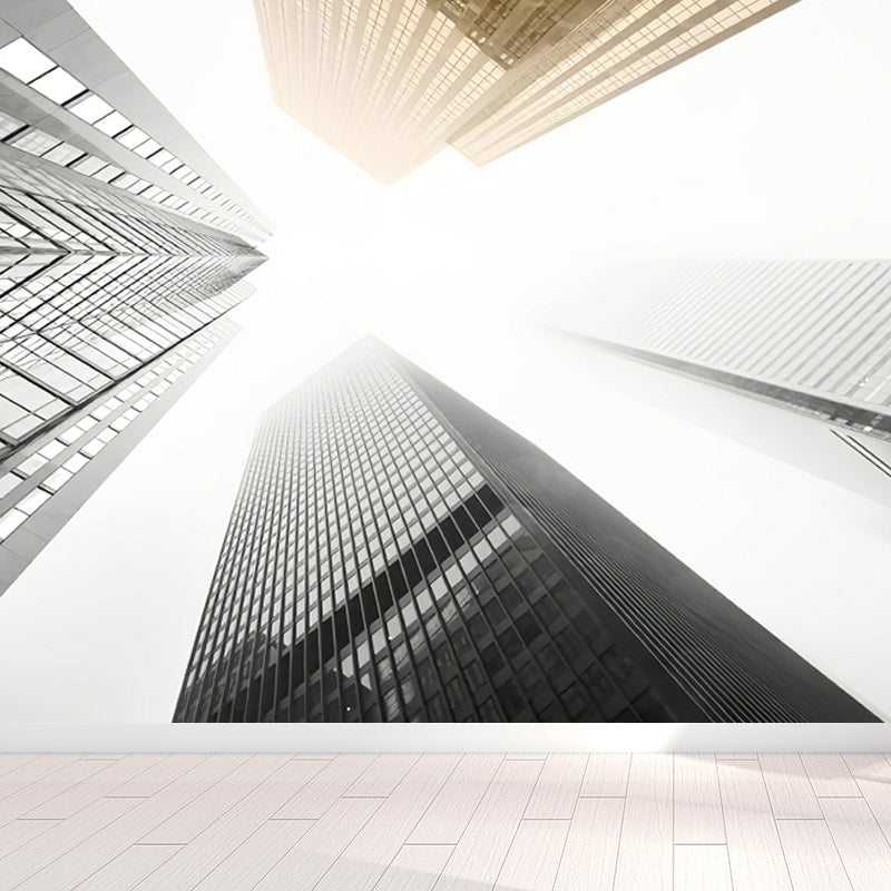 Vivolux | Urban Cityscape Muurbehang Donkere Kleur Vochtbestendig Wanddecoratie für Zimmer