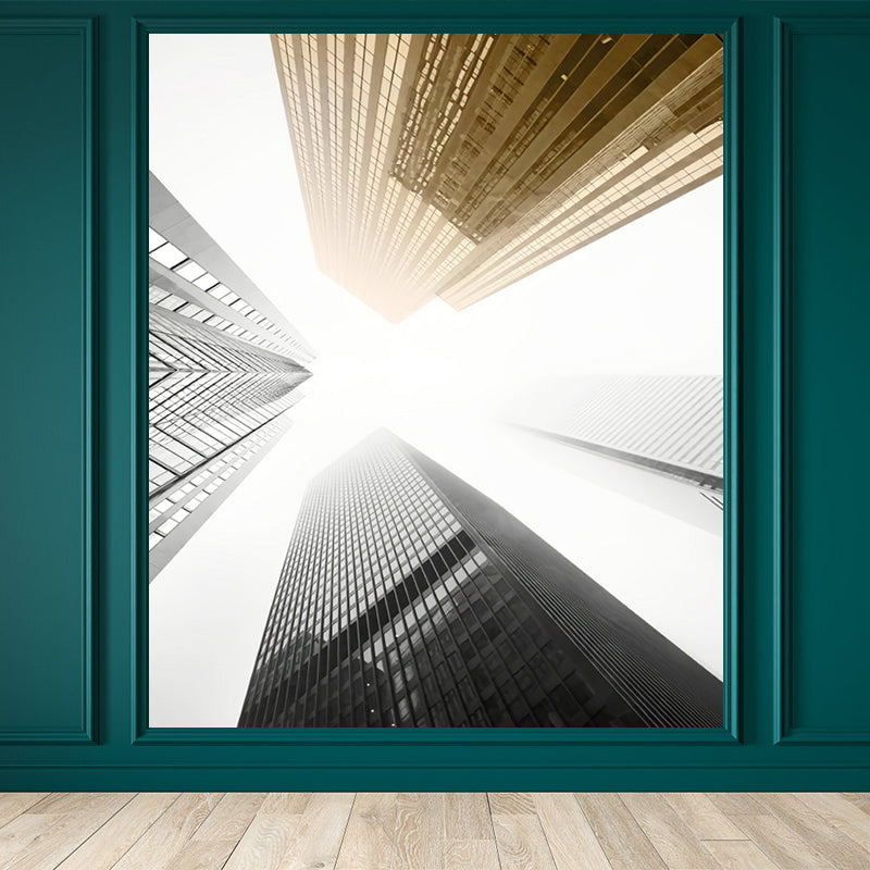 Vivolux | Urban Cityscape Muurbehang Donkere Kleur Vochtbestendig Wanddecoratie für Zimmer