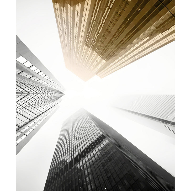 Vivolux | Urban Cityscape Muurbehang Donkere Kleur Vochtbestendig Wanddecoratie für Zimmer