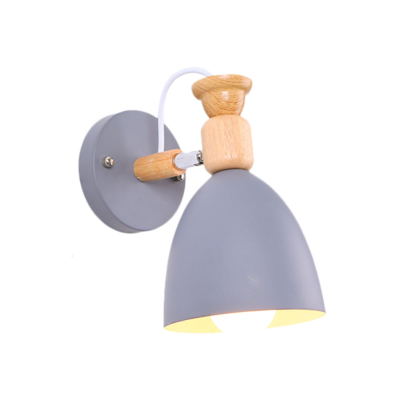 Vivolux | Nordic Stijlvolle Koepel Wandlamp Draaibaar Metaal Één Gloeilamp Ondertoon Wandlamp voor Kleuterschool