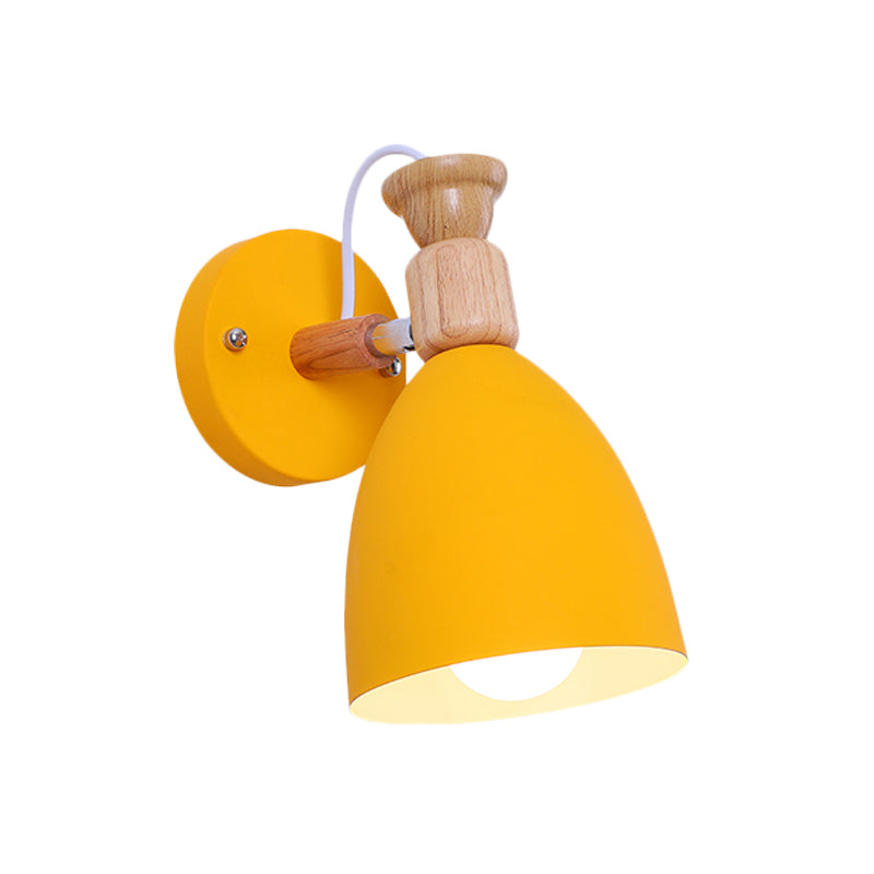 Vivolux | Nordic Stijlvolle Koepel Wandlamp Draaibaar Metaal Één Gloeilamp Ondertoon Wandlamp voor Kleuterschool
