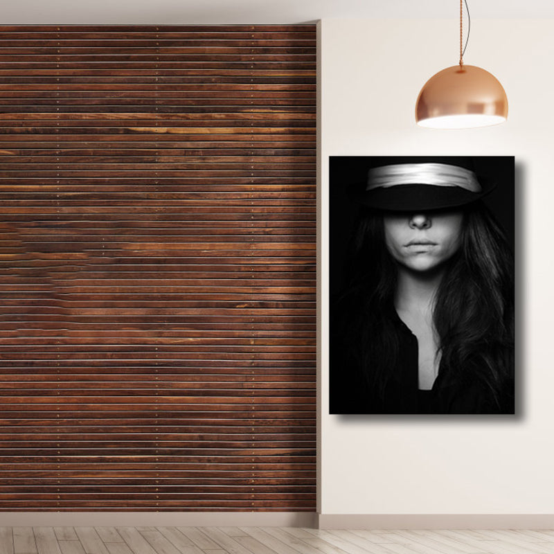 Vivolux | Schwarze fotografische Frauen Wandkunst Mode Glam Texturierte Leinwanddruck für Mädchenzimmer