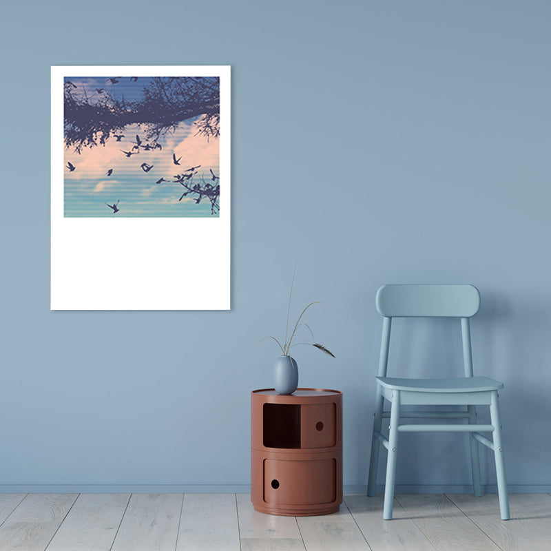 Vivolux | Zeitgenössische Himmelsszene Wanddekor Leinwand Hellfarbe Natur Landschaft Kunstdruck, Mehrere Größen