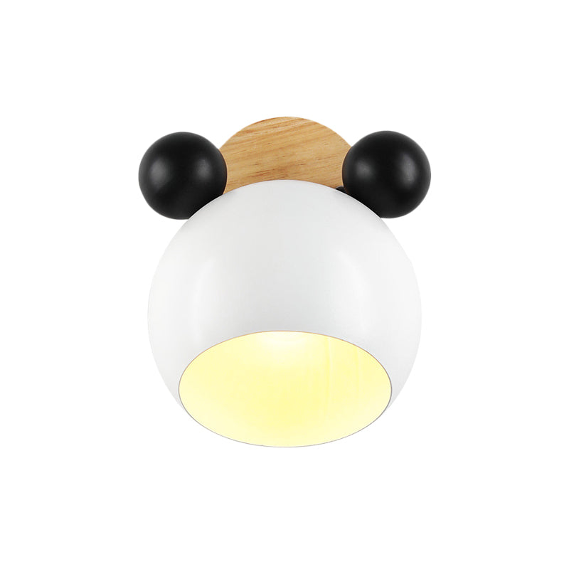 Vivolux | Nordic Style Globe Wandleuchte Holz & Metall 1 Lampe Wandleuchte für Restaurant Flur