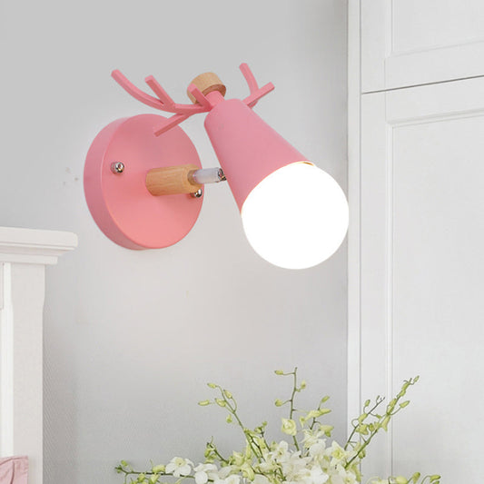 Vivolux | Nordic IJsconus Wandlamp met Hertenhoorns Metaal 1 Kop Sconcelamp voor Eetkamer