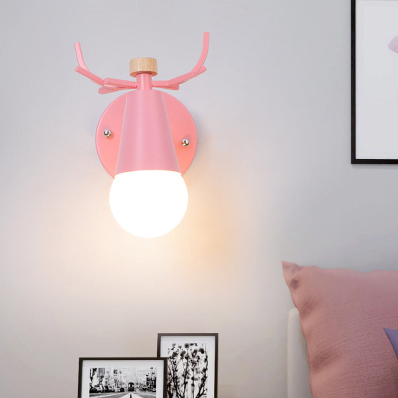Vivolux | Nordic IJsconus Wandlamp met Hertenhoorns Metaal 1 Kop Sconcelamp voor Eetkamer