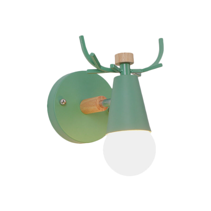 Vivolux | Nordic IJsconus Wandlamp met Hertenhoorns Metaal 1 Kop Sconcelamp voor Eetkamer