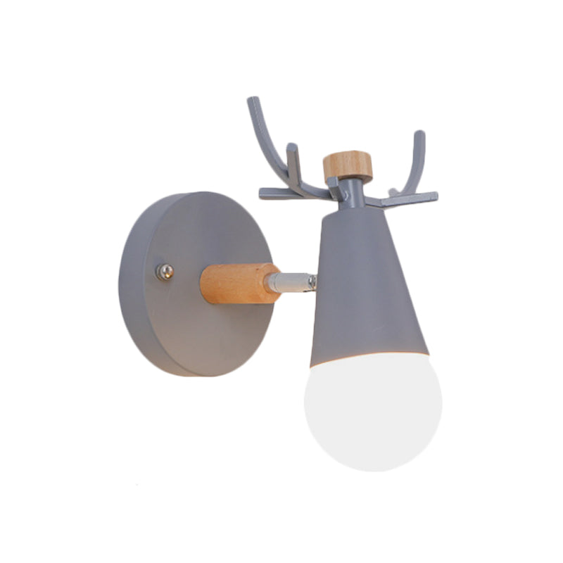 Vivolux | Nordic IJsconus Wandlamp met Hertenhoorns Metaal 1 Kop Sconcelamp voor Eetkamer