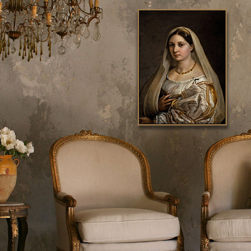 Vivolux | Religiöse Dienstmädchen-Leinwand für die Küche Ölgemälde Wandkunst Druck, mehrere Größenoptionen